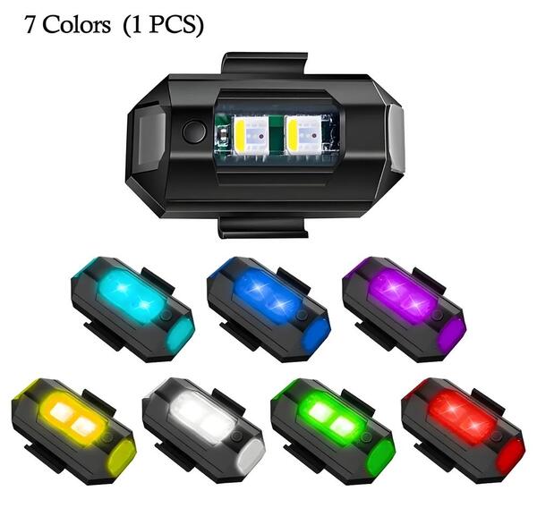 2x Air Craft Flasher Bike Light