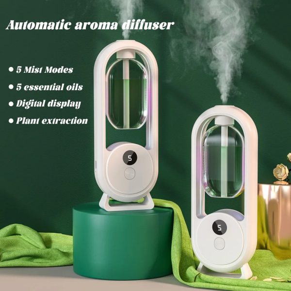 Rechargeable 5-mode Aromatic Diffuser – Timed Essential Oil Air Freshener