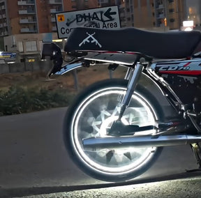 01 Pcs Trending Hub Universal Bike Strip Light – Dual Color Turn Signal