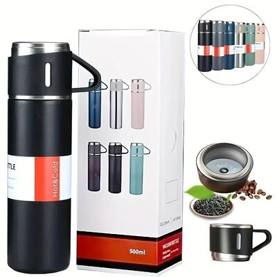 Stainless Steel 500ml Hot & Cool Water Bottle (500 Ml)